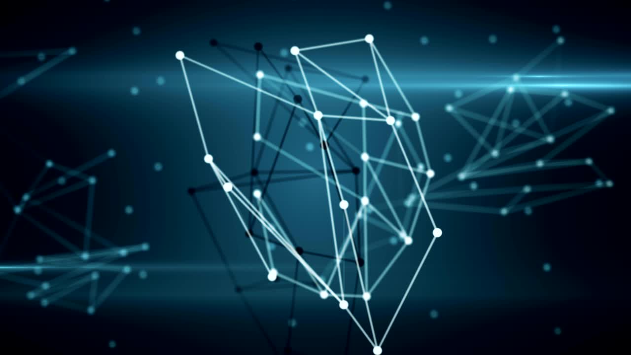 Abstract communication technology network digital background