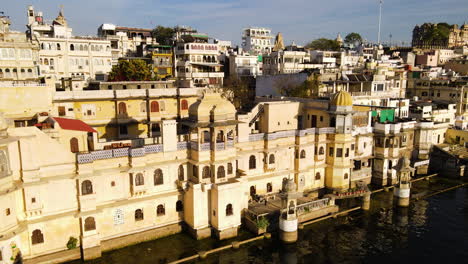 hotels and apartments in the white city of rajasthan in udaipur, india