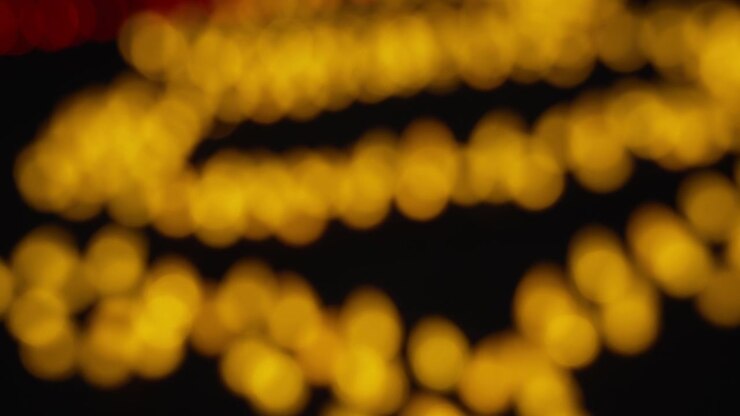 Bokeh luci sfondo giallo
