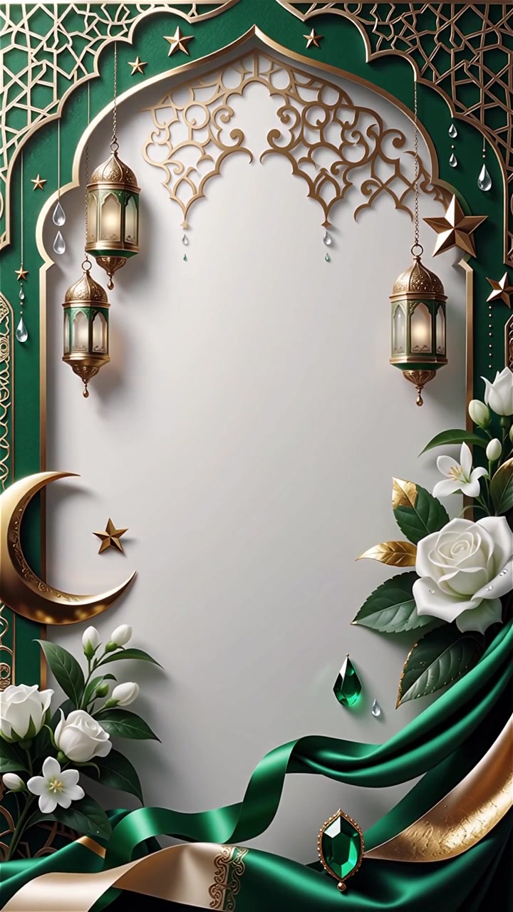 Compleanno del Profeta Maometto Mawlid al-Nabi Sfondo Islamico