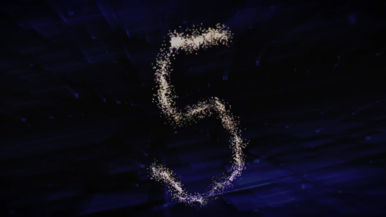 Glowing countdown video