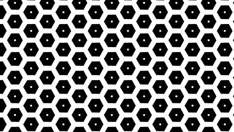 patrón de video gráfico 2d que se mueve hacia la parte inferior derecha con zoom, compuesto de diseños y formas con texturas multicolores.