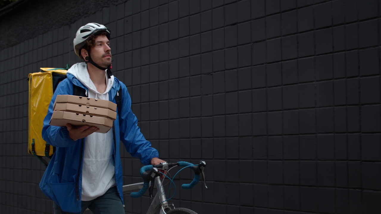 Pizza Delivery Cyclist