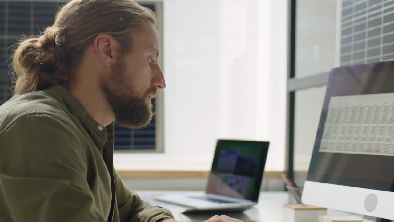 Renewable Energy Engineer Using Digital Tablet at Work