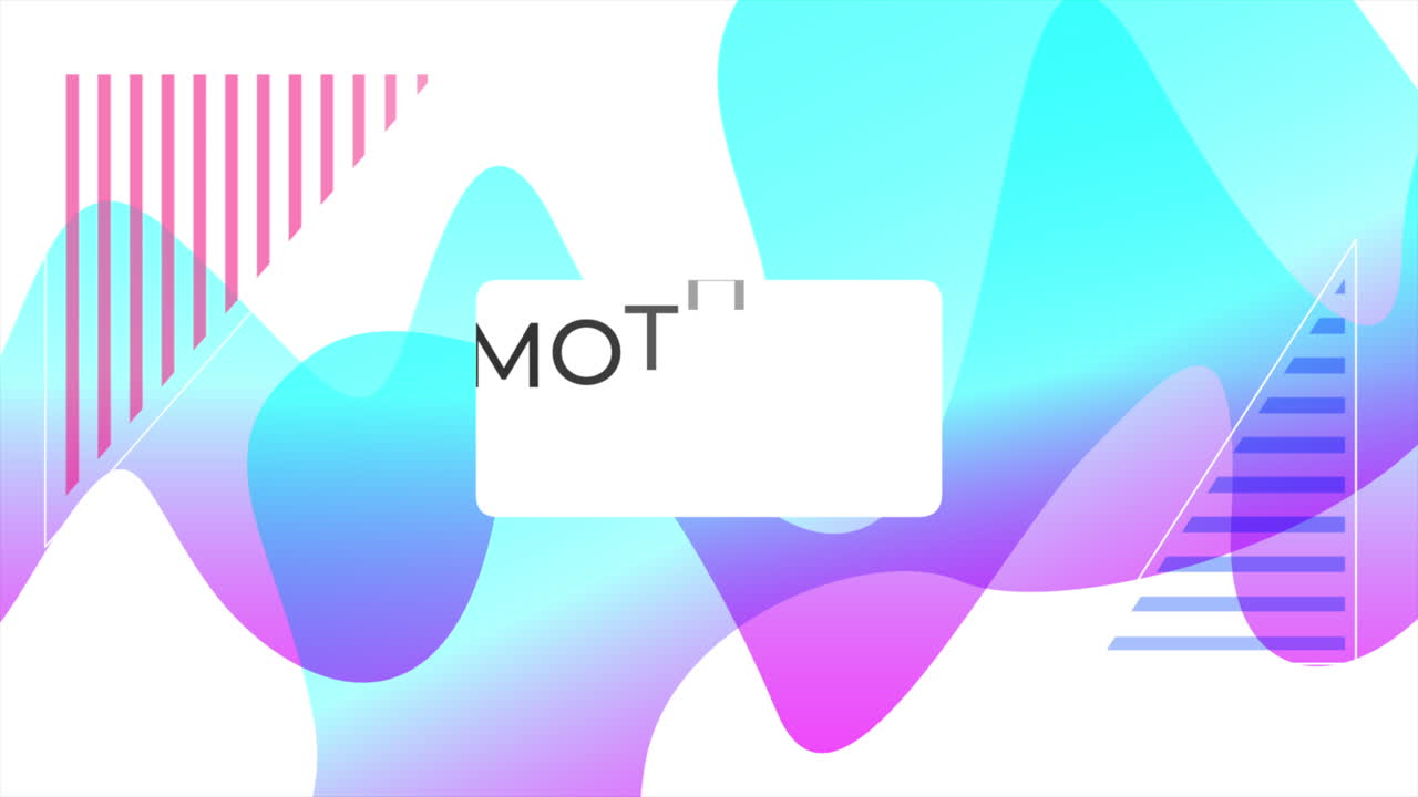 추상적인 어머니의 날 축하 카드 현대적인 디자인과 활기찬 파동 패턴