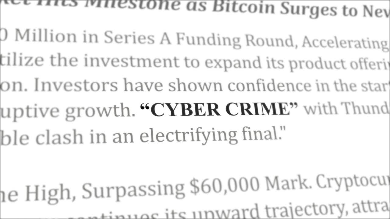 Cyber Crime news headline in different articles