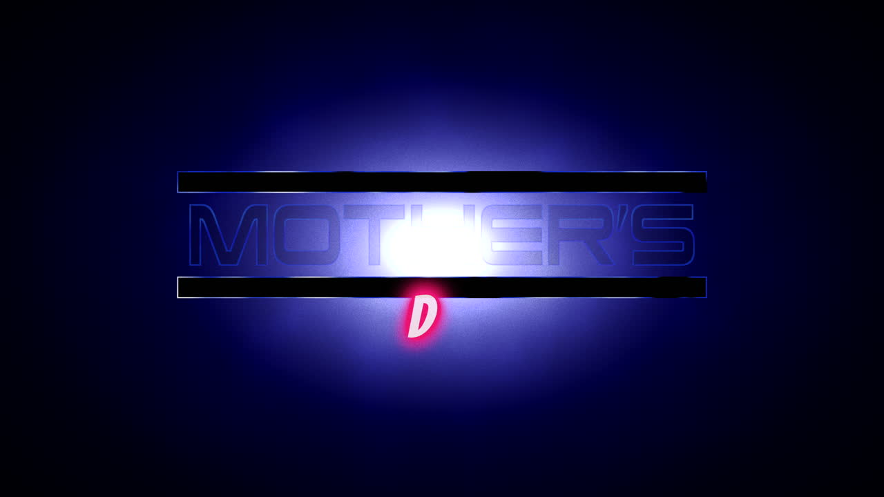 día de la madre con texto retro en estilo cinematográfico