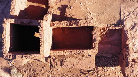 wukoki pueblo ruins - birds eye view