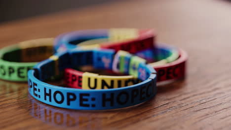 colorful hope bracelets