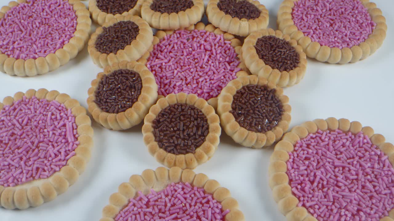 Jam Cookies with Chocolate Chips