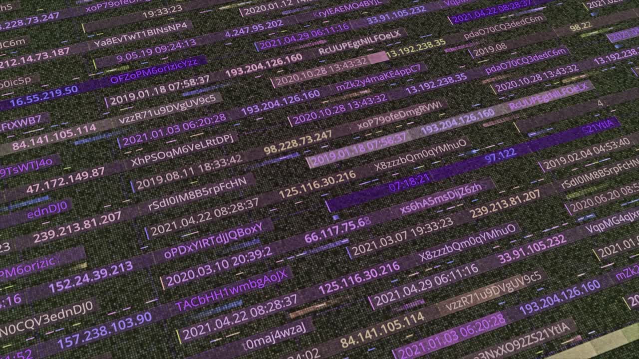 Abstract Digital Art: Binary Code and Data Stream