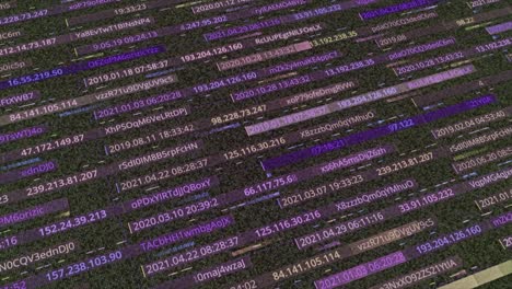 abstract digital art: binary code and data stream