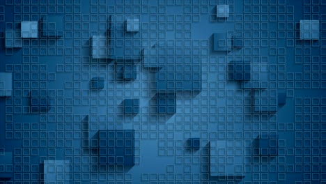 blue geometric checkered video animation with squares