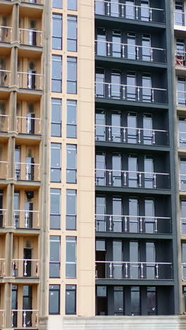 modern large apartment building. aerial view of public apartment building