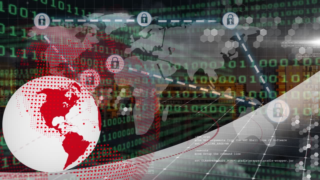 animación del globo sobre el procesamiento de datos