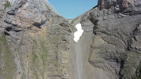 mountain pass in the aravis range, french alps