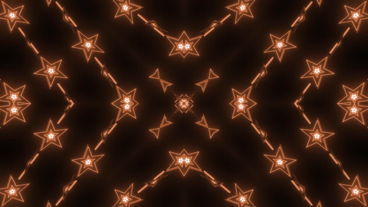 Abstract Glowing Star Pattern