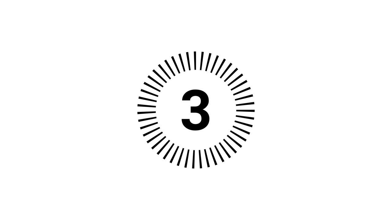 Timer conto alla rovescia minimalista con indicatore di progresso circolare