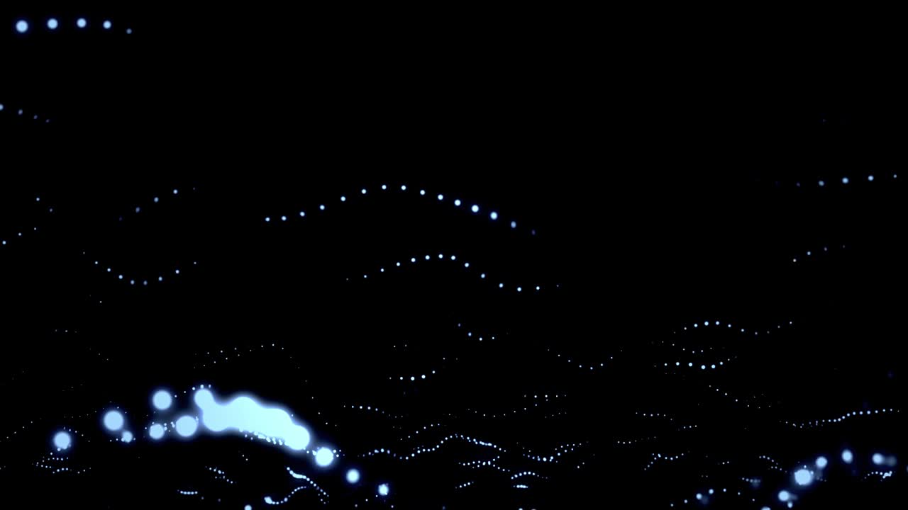 Abstract Particle Field illustration motion background digital evolution future technology graphic animation.