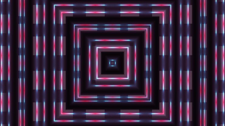 Neon Geometric Pattern