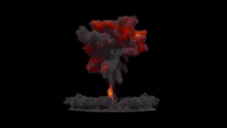 explosion of a nuclear bomb