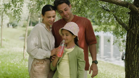 family enjoying time together in the park