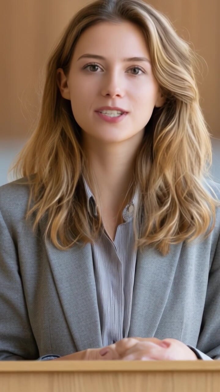 A Confident Young Professional Demonstrating Expertise and Engagement in a Captivating Conversation While Seated at a Desk, Captured in Two Distinct Frames
