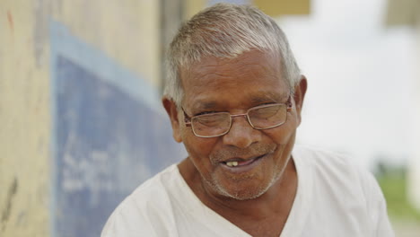 portrait of an elderly indian man