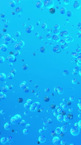 abstract blue bubbles