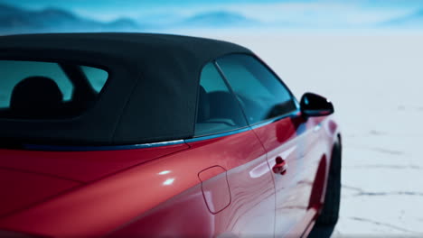 red audi s5 convertible on a sunny desert day