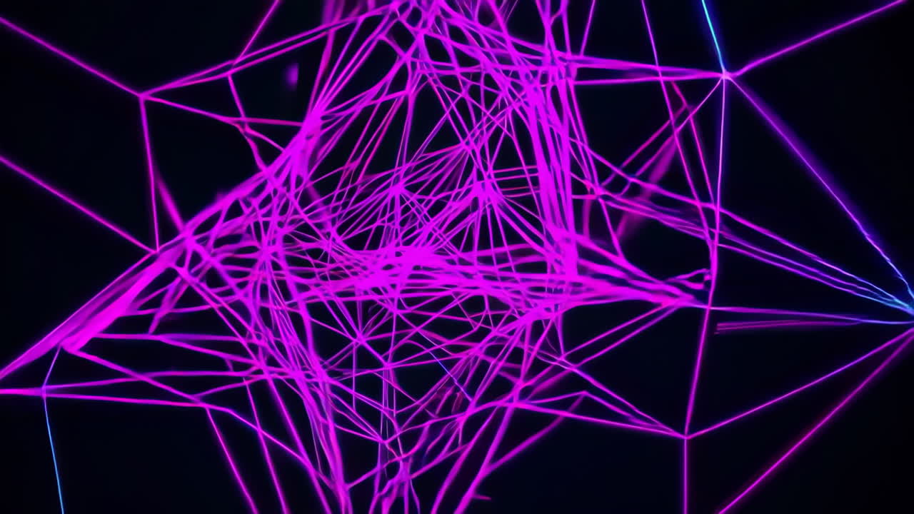 Abstract Glowing Geometric Network