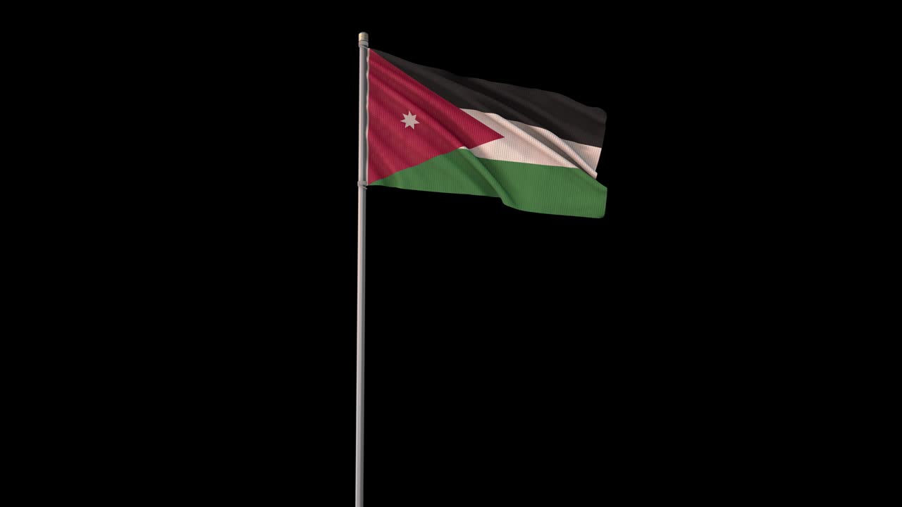 요르단 발과 알파 채널, 4k 비디오 투명