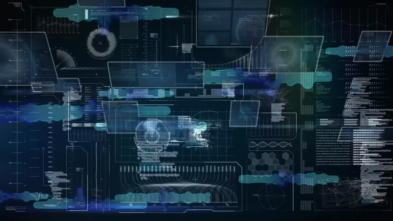 해군 배경에 대한 연결 네트워크의 애니메이션