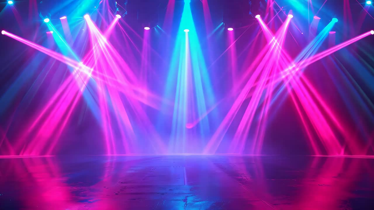 Pink and Blue Stage Lighting