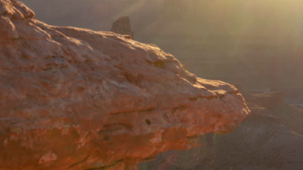Slider shot of canyons and rock formations at Dead Horse Point
