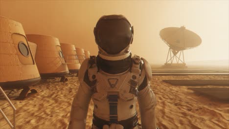 astronauta en marte