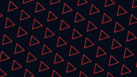 mesmerizing blue triangle pattern on black background