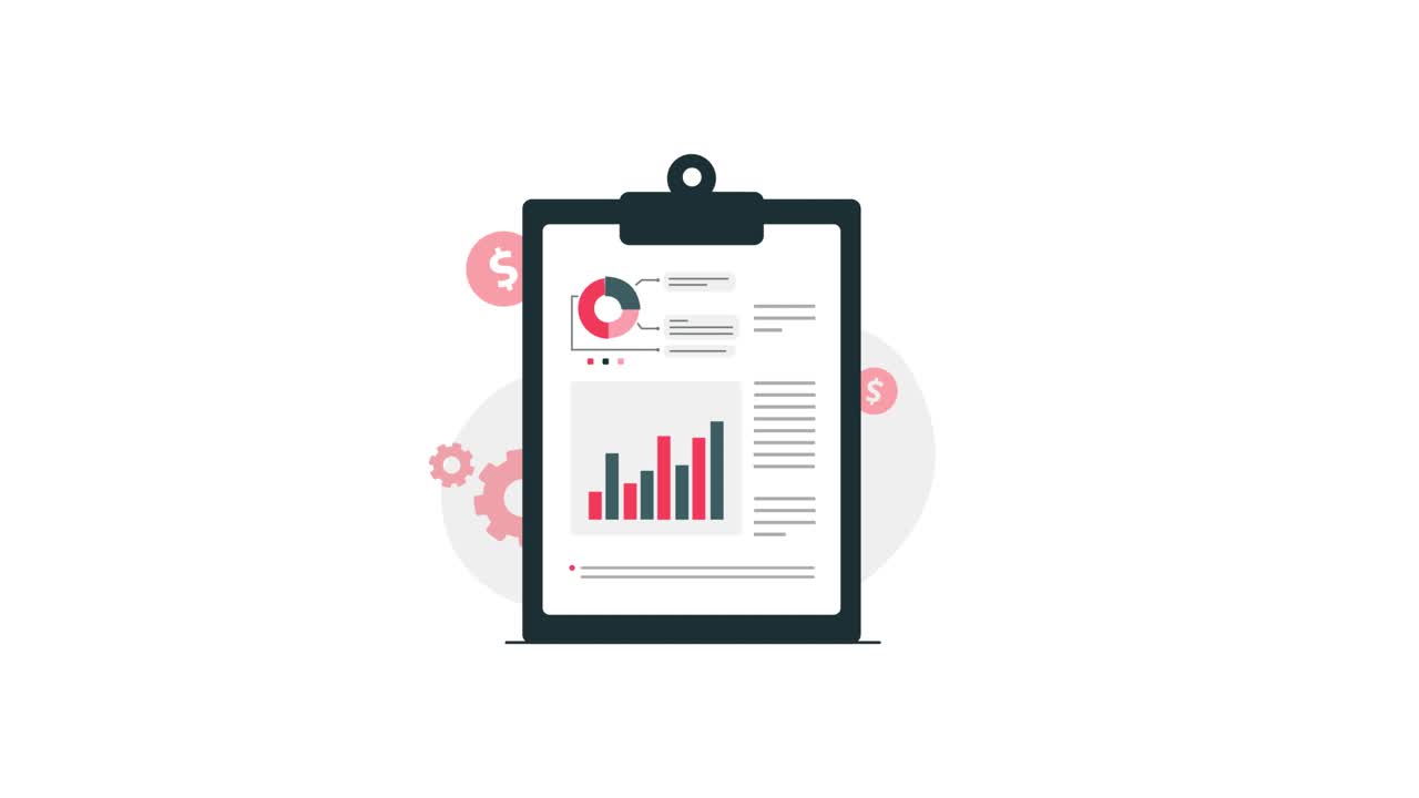Laporan Bisnis Animasi dengan Data Keuangan dan Grafik