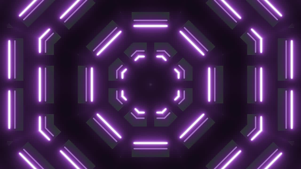 Motivo Geometrico Astratto Viola Neon