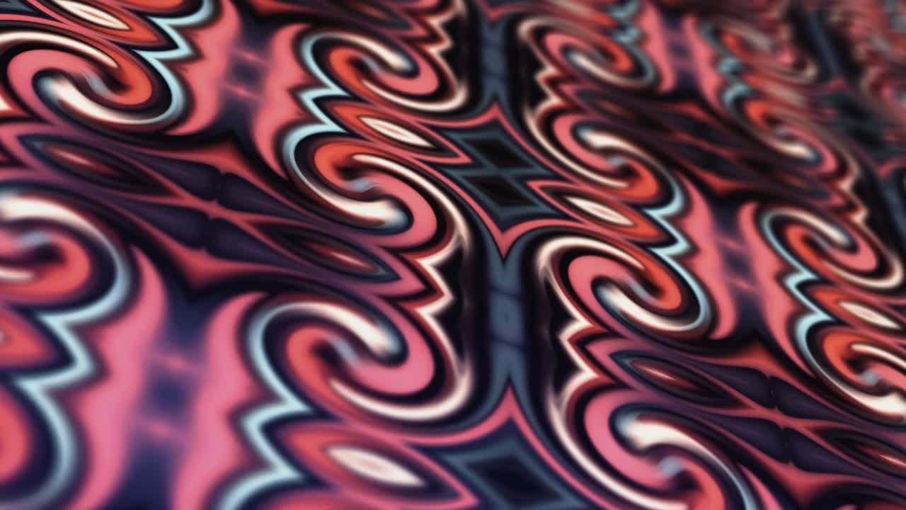 추상적인 빈티지 레트로 아트의 루프 애니메이션, 동적 변형 텍스처 패턴, 3d 화면 벽에 모자이크 타일, 필드 보케의 디스플레이, 제목, 인트로, 프레젠테이션을 위한 4k 3d 렌더링 원활한 루프.