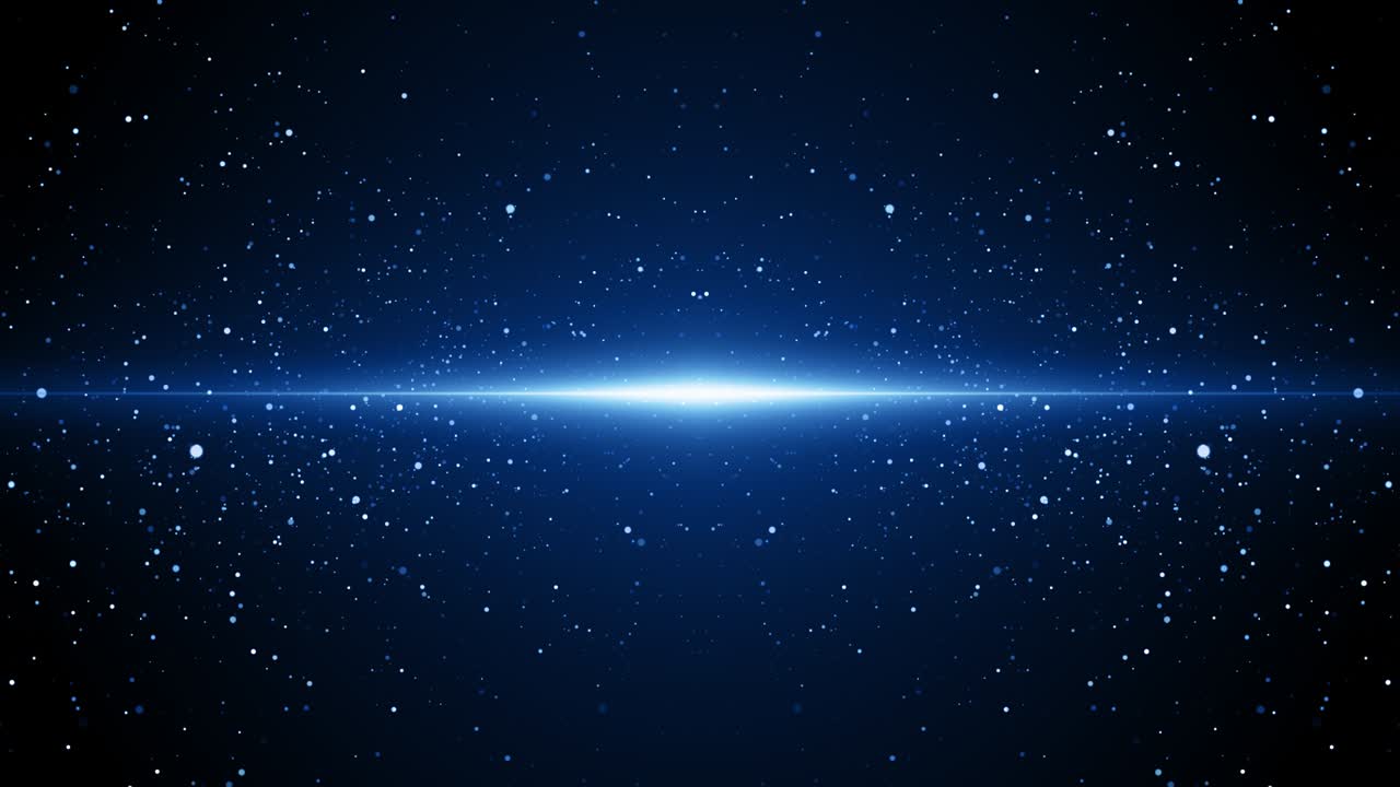 파란 먼지 입자 추상적인 빛 보케 모션 제목 영화적 배경 루프