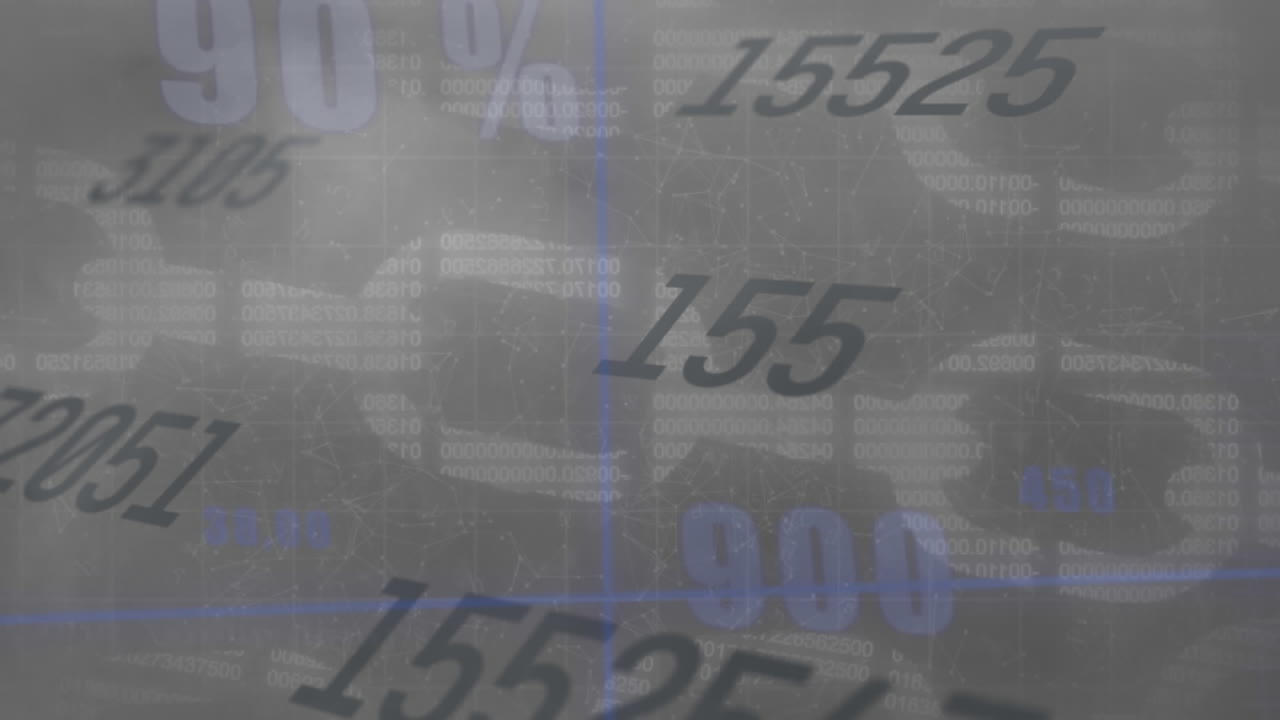 animación de conexiones, procesamiento de datos a través de cadenas de seguridad en línea