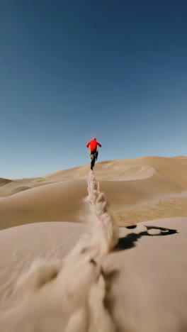 motocross jumps and rides in the sand dunes