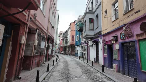 colorful alleyway in istanbul