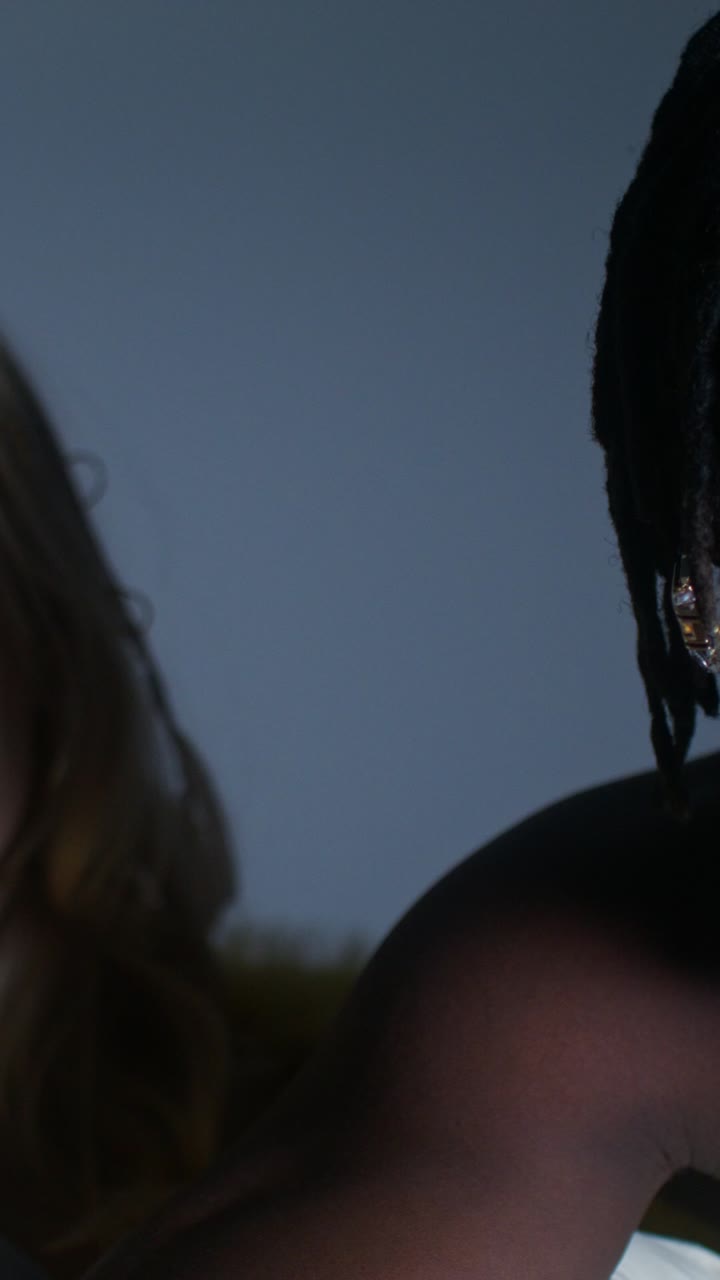 Close-up of people interacting