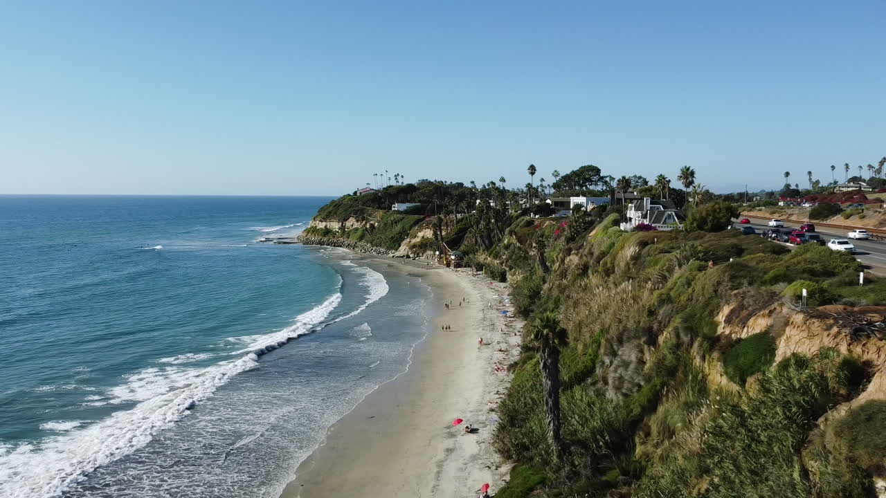 공중 촬영 - 해안선 해안