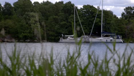 Boats-docked-to-an-island-1