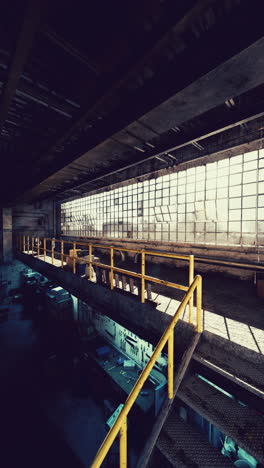 abandoned industrial building interior