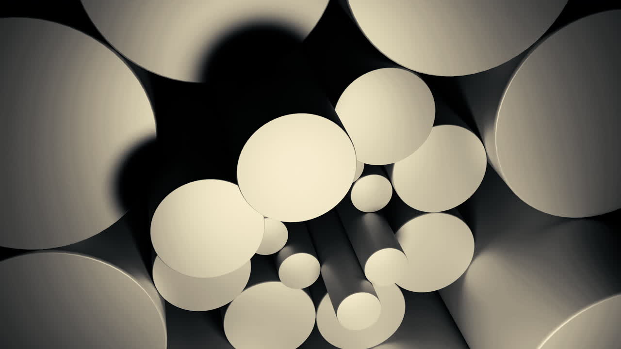 Abstract Cylindrical Arrangement