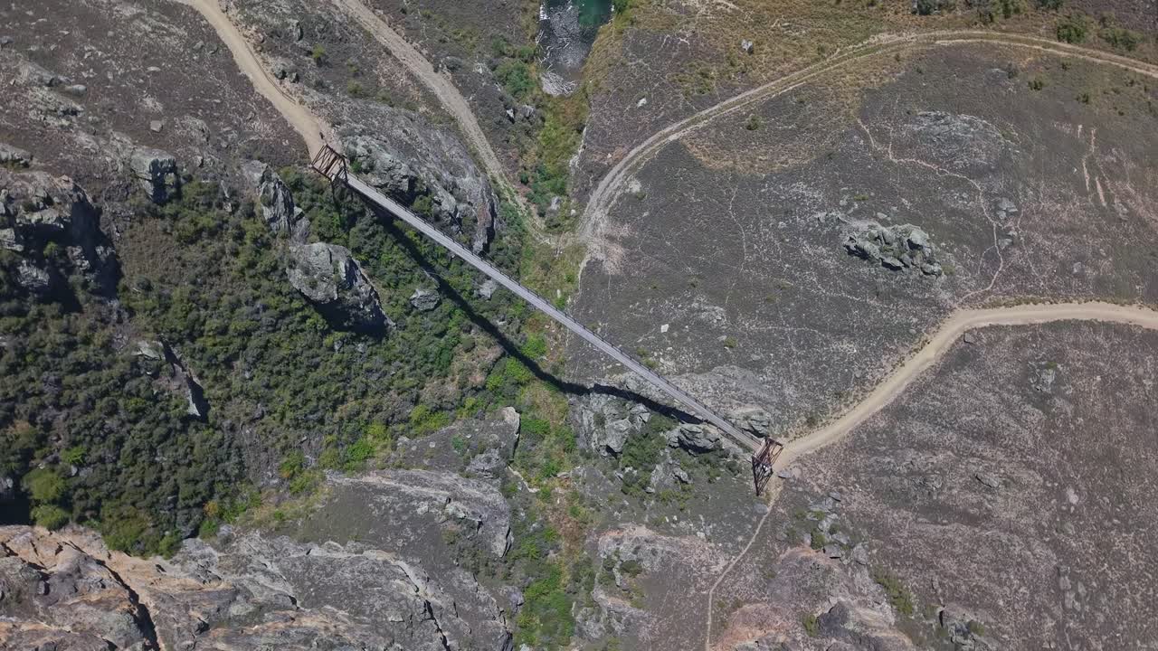 Spiral bridge on Lake Dunstan Trail, unique engineering and scenic path